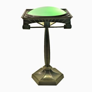 Swedish Table Lamp in Metal and Glass, 1920s-UDU-1815215