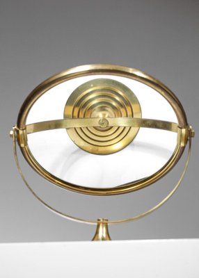 Swedish Table Mirror in Solid Brass, 1960s-YU-1313415