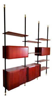 Swedish Teak and Brass Terra Library, 1960s-FIP-1153097