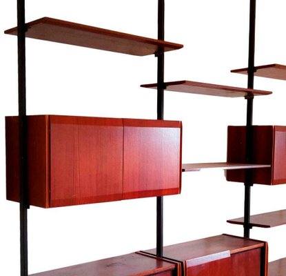 Swedish Teak and Brass Terra Library, 1960s-FIP-1153097