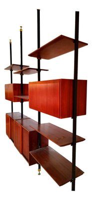 Swedish Teak and Brass Terra Library, 1960s-FIP-1153097