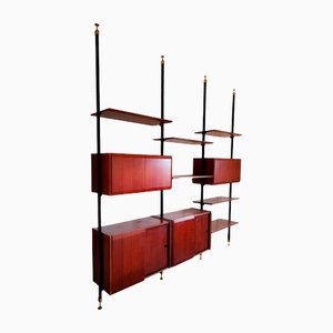 Swedish Teak and Brass Terra Library, 1960s-FIP-1153097