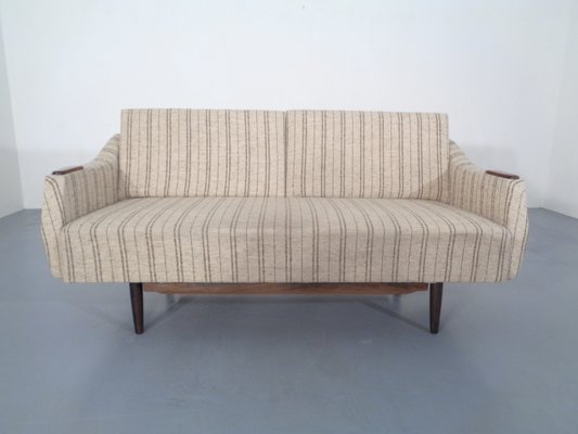 Swedish Teak and Wool Sofa Daybed, 1950s-RDW-706276