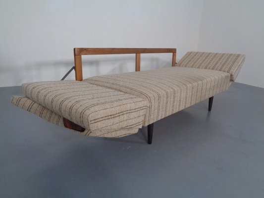 Swedish Teak and Wool Sofa Daybed, 1950s-RDW-706276