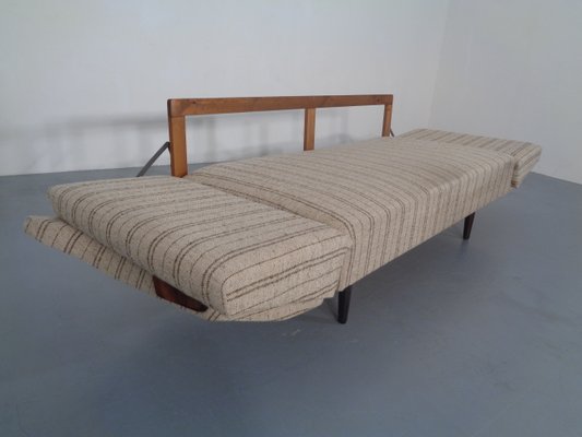 Swedish Teak and Wool Sofa Daybed, 1950s-RDW-706276