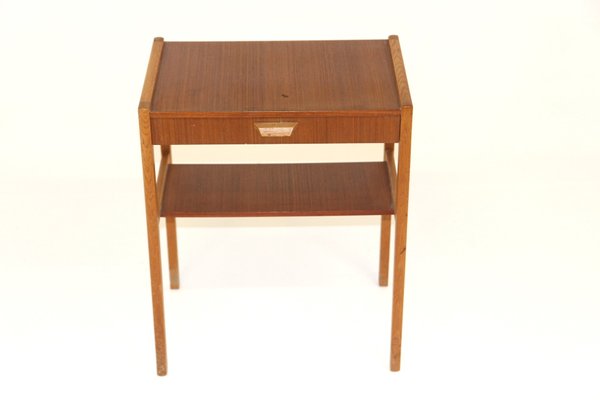 Swedish Teak Bedside Table, 1960s-GEK-1315455