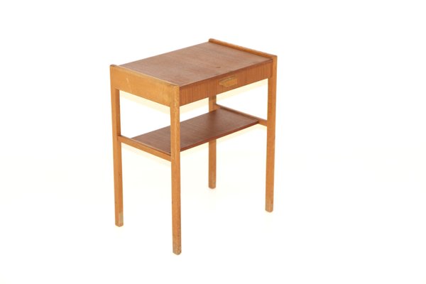 Swedish Teak Bedside Table, 1960s-GEK-1315455