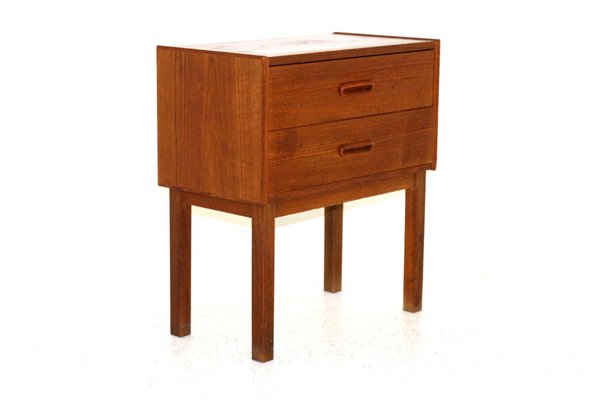 Swedish Teak & Beech Chest of Drawers, 1960s-GEK-867760