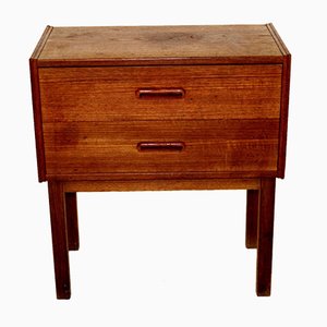 Swedish Teak & Beech Chest of Drawers, 1960s-GEK-867760