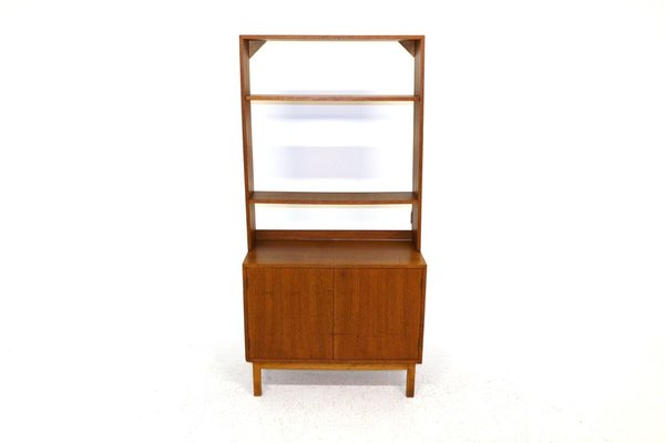 Swedish Teak & Beech Wall Unit, 1960s-GEK-840819