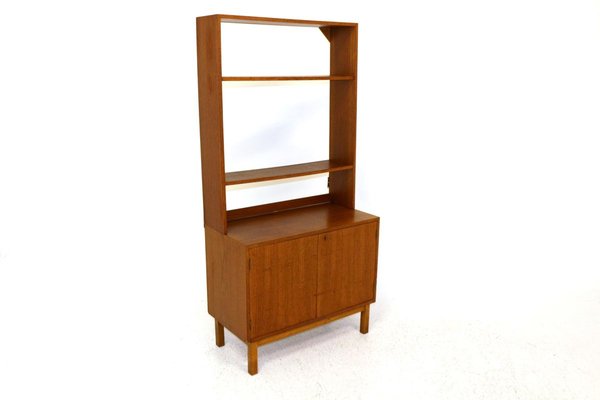 Swedish Teak & Beech Wall Unit, 1960s-GEK-840819