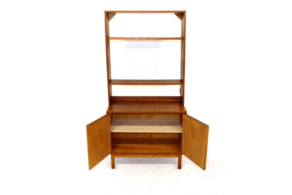 Swedish Teak & Beech Wall Unit, 1960s-GEK-840819