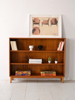 Swedish Teak Bookcase, 1960s-QWP-2042809