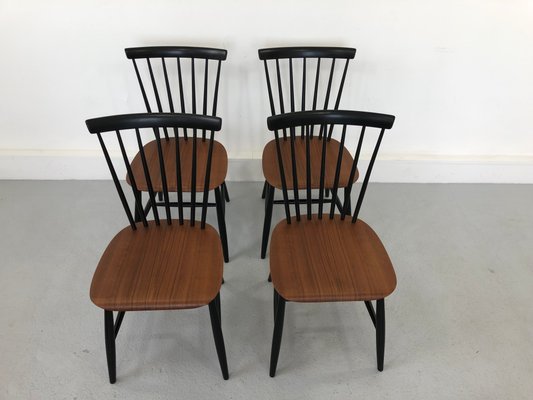 Swedish Teak Chairs by S. E. Fryklund for Hagafors, 1960s, Set of 4-JWH-1304246