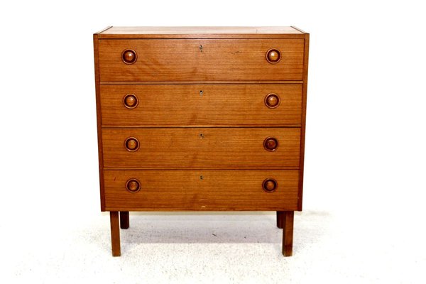 Swedish Teak Chest of Drawers, 1960s-GEK-887566