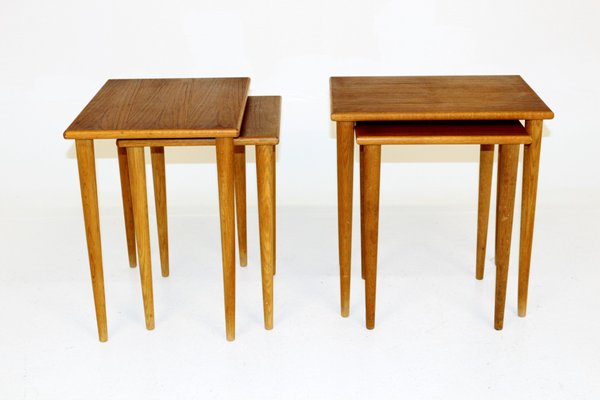 Swedish Teak Nesting Tables, 1960s, Set of 2-GEK-875815