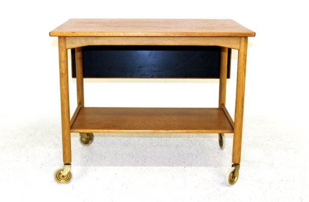 Swedish Teak Serving Trolley from Gemla Möbler, 1960s-GEK-867768