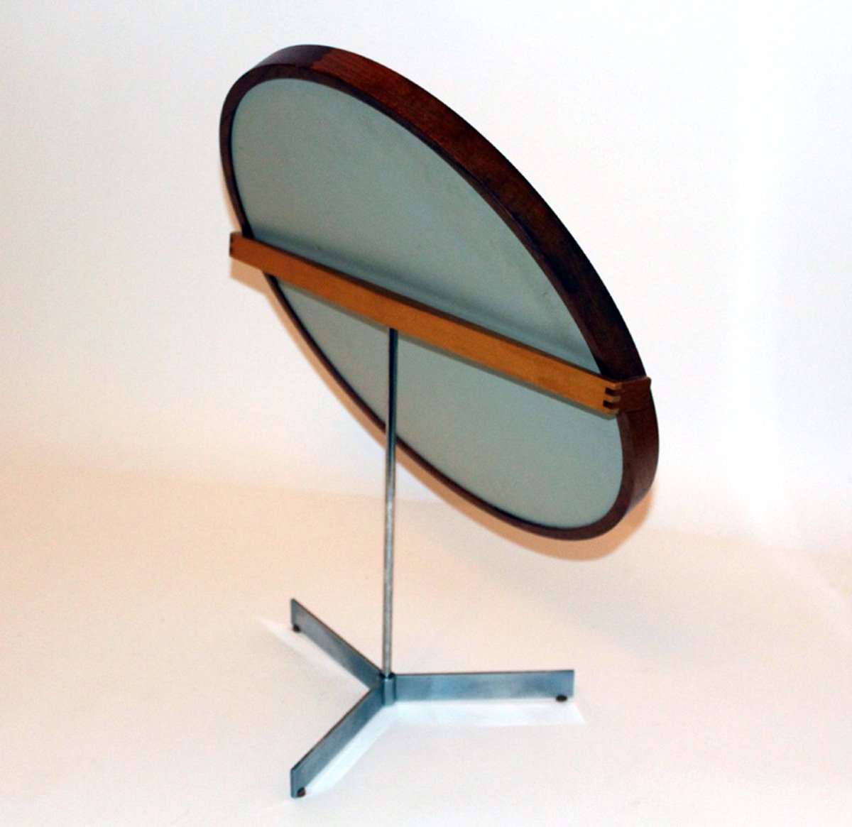 Swedish Teak Table Mirror by Uno & Östen Kristiansson for Luxus, 1960s