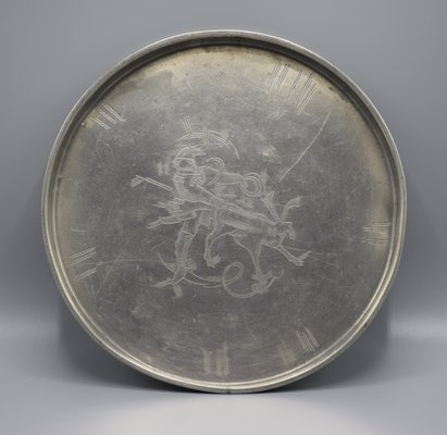 Swedish Tray in Pewter by Ossian Elgström for Company Svenskt Tenn, 1932-RNM-1386884