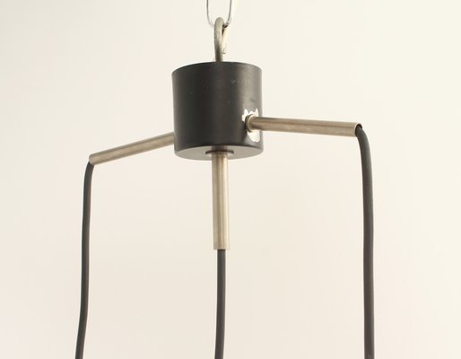 Swedish Triple Drop Ceiling Lamp by Uno and Östen Kristiansson for Luxus, 1950s-UB-1787594