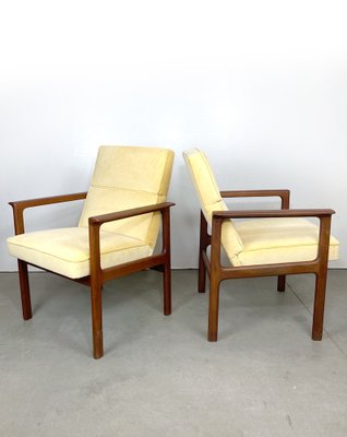 Swedish Velvet Armchairs, 1970s, Set of 2-QFU-1797430