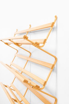 Swedish Wall-Mounted Bookcase by Bruno Mathsson, 1980s-SC-587126