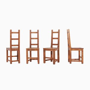 Swedish Walnut Dining Chairs by Sven Larsson, Set of 4-KMC-975266