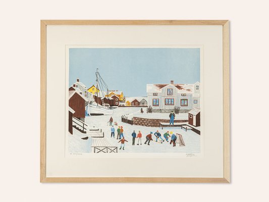 Swedish Winter, Color Lithograph-GPP-1047845