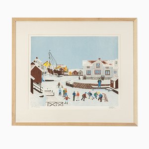 Swedish Winter, Color Lithograph-GPP-1047845