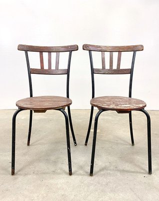 Swedish Wooden Garden Chairs, Set of 2-QFU-894261