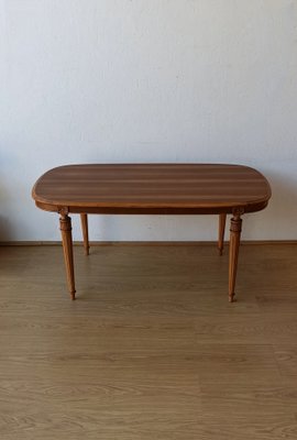 Swedish Wooden Oval Table, 1970s-ZEF-1725009