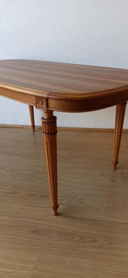 Swedish Wooden Oval Table, 1970s-ZEF-1725009