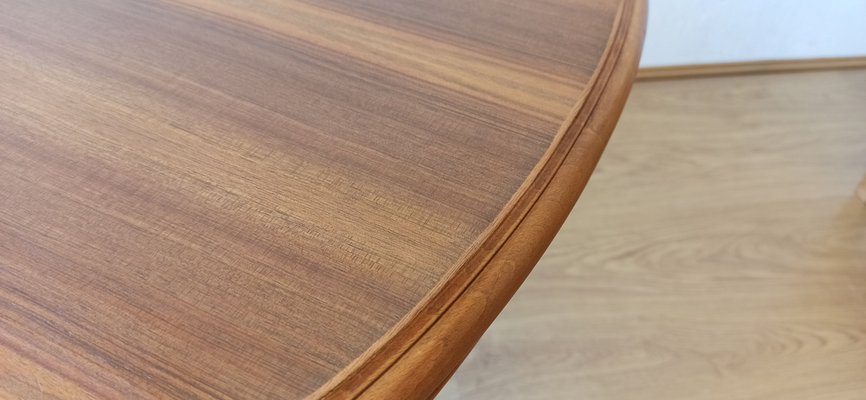 Swedish Wooden Oval Table, 1970s-ZEF-1725009