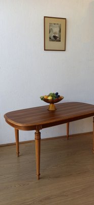 Swedish Wooden Oval Table, 1970s-ZEF-1725009