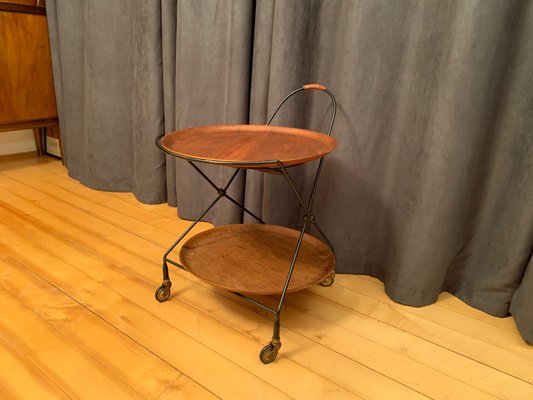 Swedish Yeary Veneer Bar Cart, 1960s-VQM-1175288