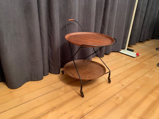 Swedish Yeary Veneer Bar Cart, 1960s-VQM-1175288