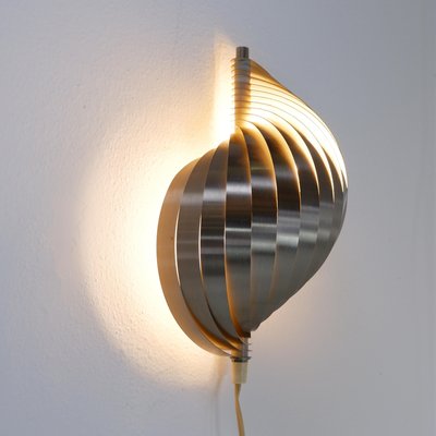 Swelling Aluminium Sconce by Henri Mathieu, 1970s-NYF-2018910