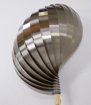 Swelling Aluminium Sconce by Henri Mathieu, 1970s-NYF-2018910