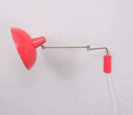 Swing-Arm Wall Lamp by J.M.M. Hoogervorst for Anvia, Holland, 1960s-GCG-1817487