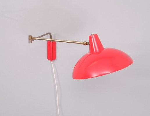 Swing-Arm Wall Lamp by J.M.M. Hoogervorst for Anvia, Holland, 1960s-GCG-1817487