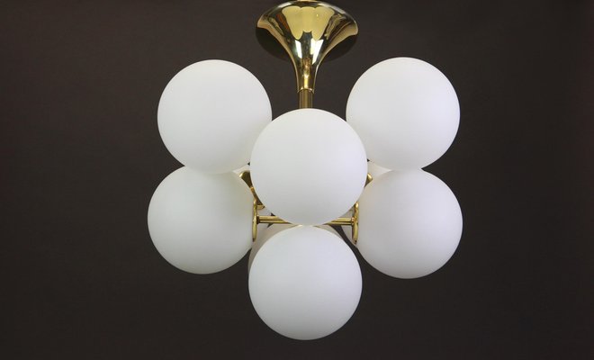 Swiss Atomic Brass Chandelier, 1960s-UGR-1085557