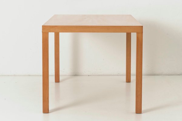 Swiss Beech and Walnut Dining Table, 1950s-LOB-647191