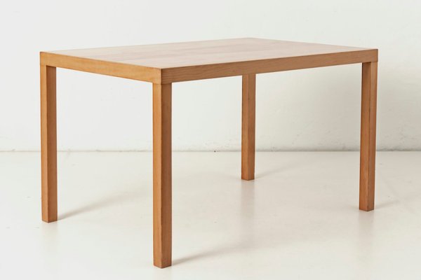 Swiss Beech and Walnut Dining Table, 1950s-LOB-647191