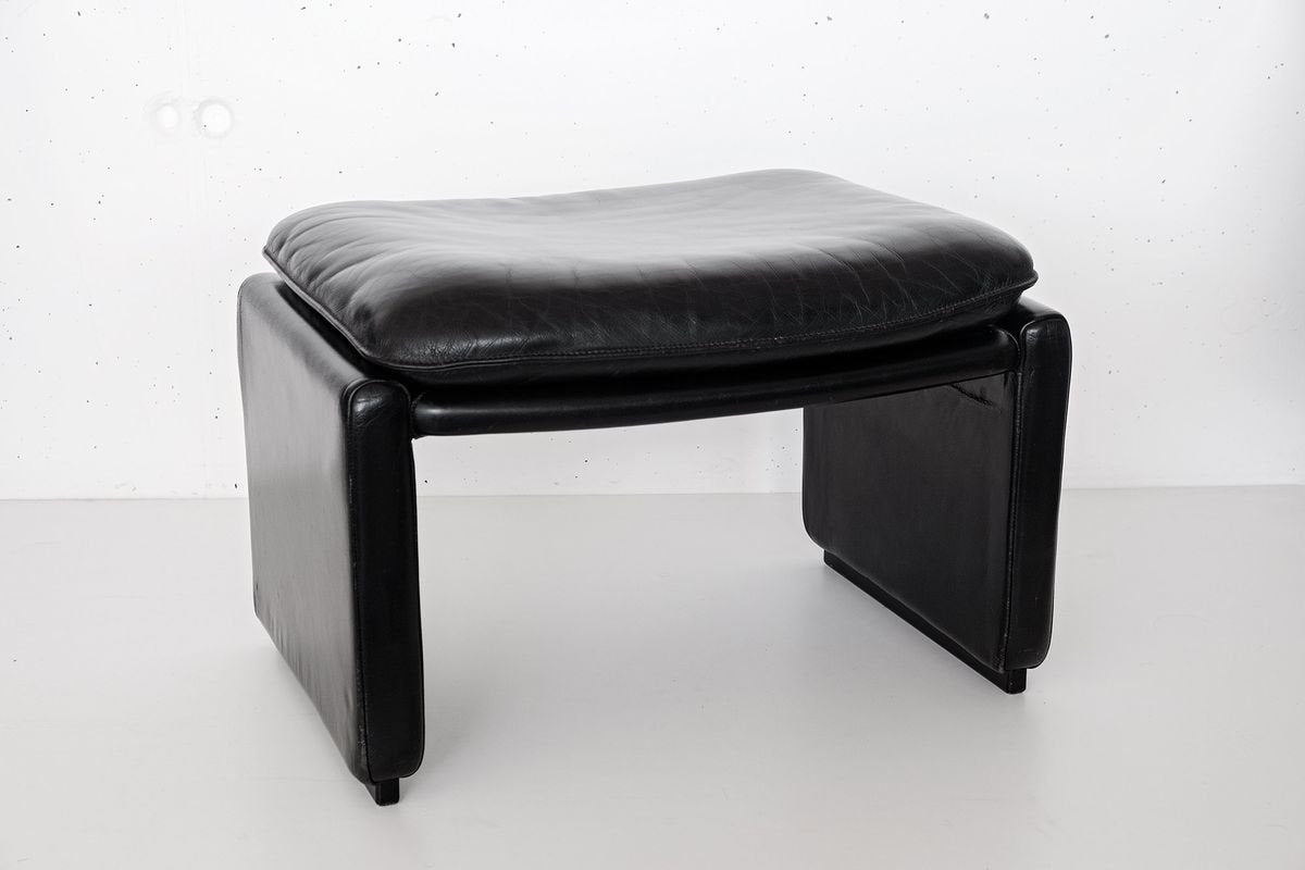 Swiss Buffalo Leather DS50 Stool from De Sede