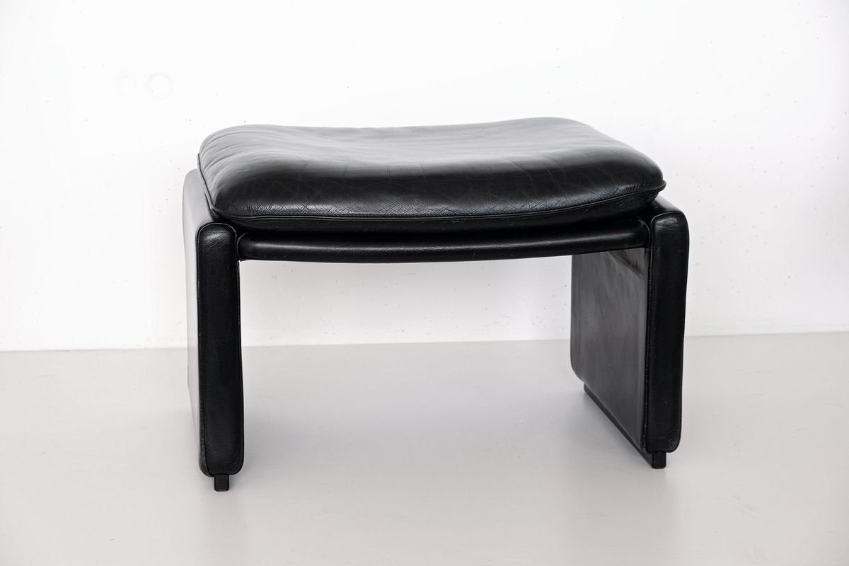 Swiss Buffalo Leather DS50 Stool from De Sede