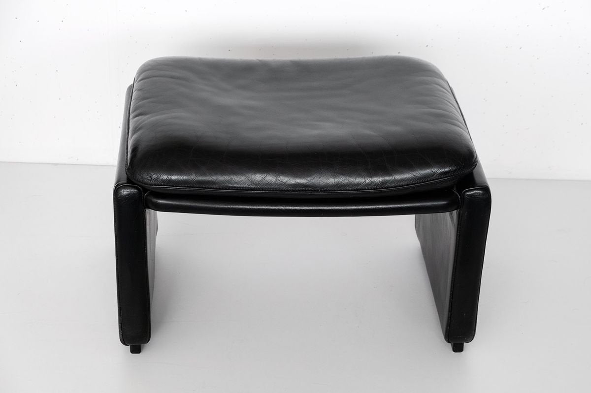 Swiss Buffalo Leather DS50 Stool from De Sede