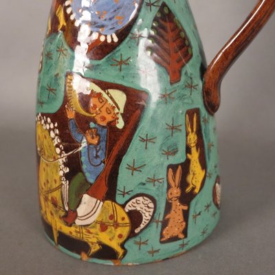 Swiss Ceramic Jug from Thun, 1940s-WK-549266