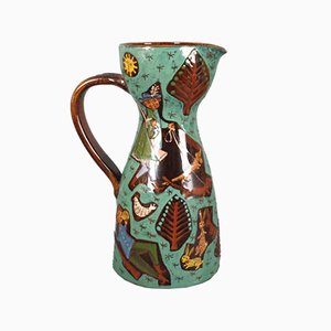 Swiss Ceramic Jug from Thun, 1940s-WK-549266