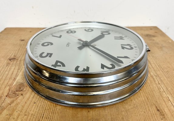 Swiss Industrial Wall Clock from Sterling, 1960s-CGF-1438751