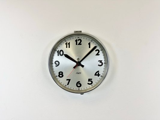 Swiss Industrial Wall Clock from Sterling, 1960s-CGF-1438751